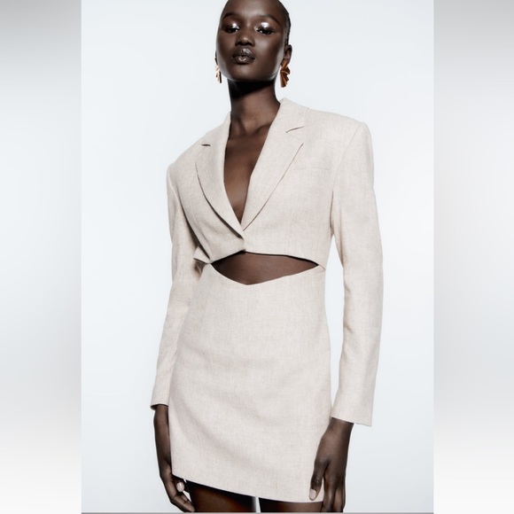 zara cut out blazer dress Sold - Zara Brand New Cut Out Blazer Dress (Pastel Green) - Size Large  available online